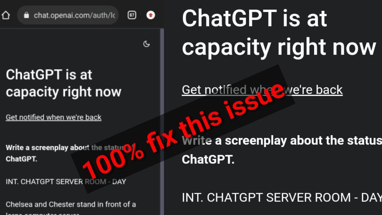 Chatgpt not working