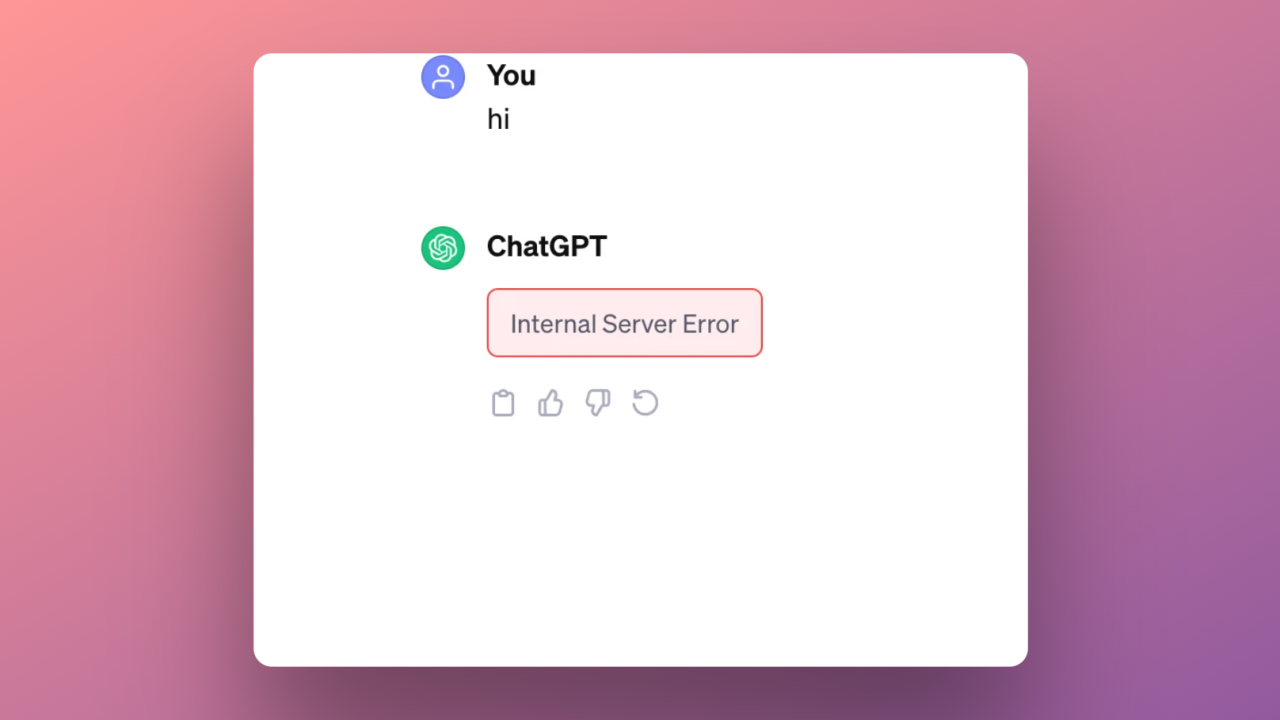 Chatgpt not working